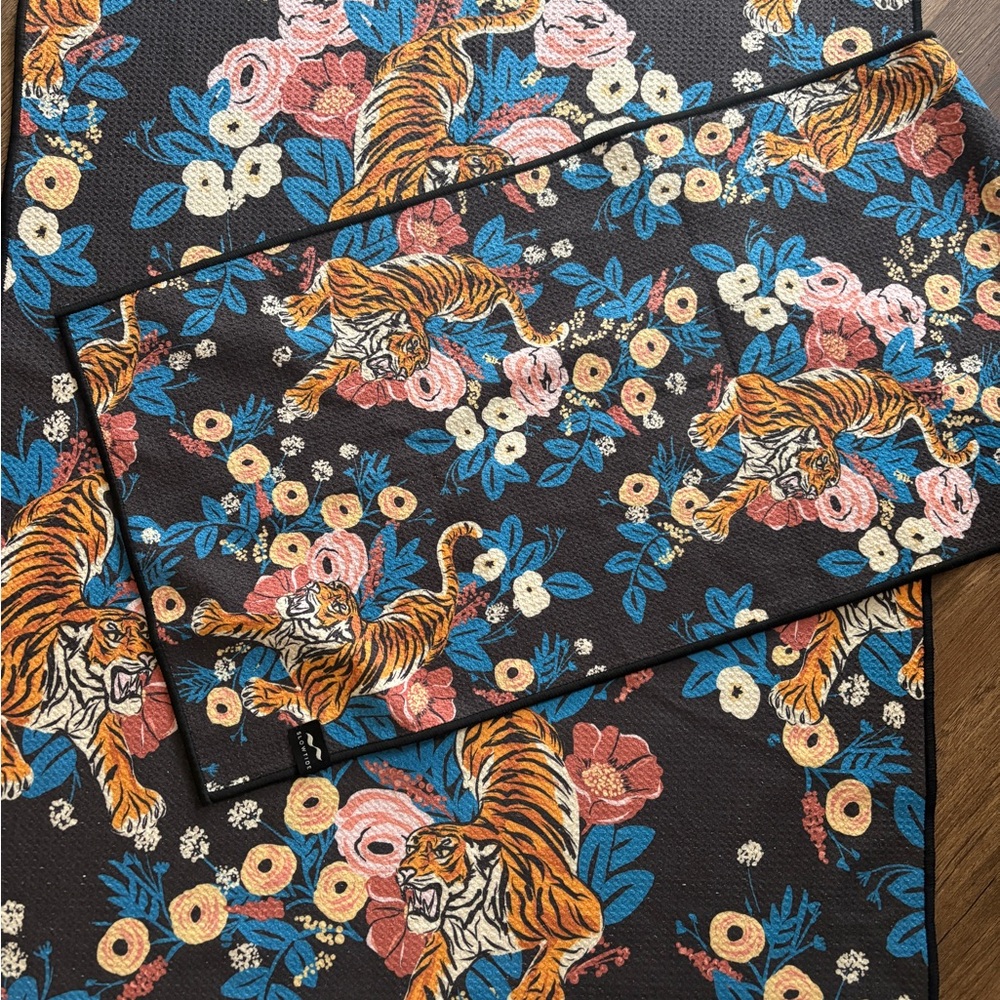 Floral Tiger Print towel